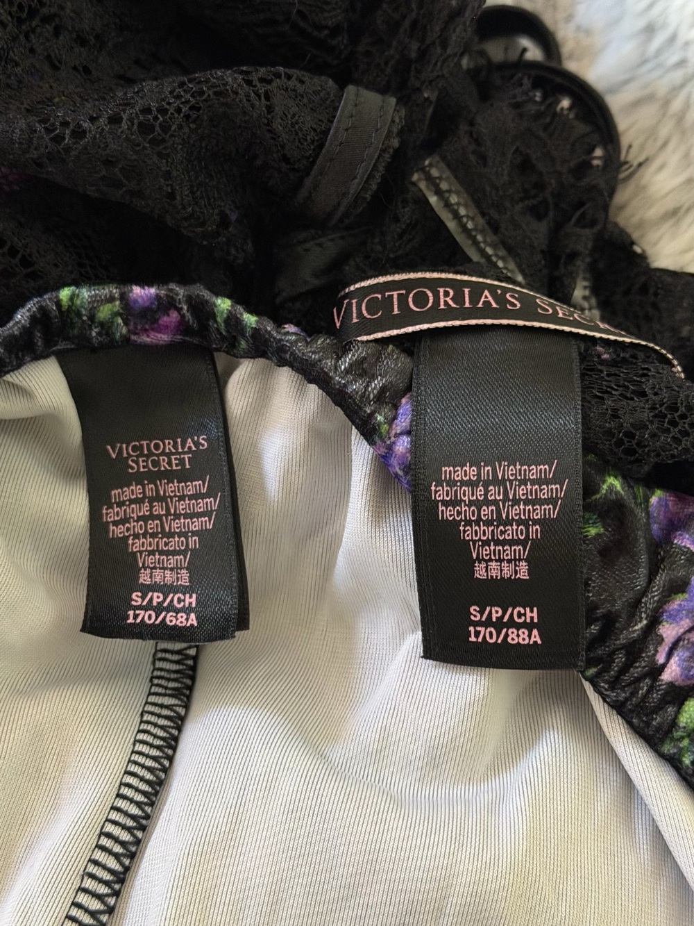 VS Floral Lace Camisole and Short Set - Picture 10 of 11